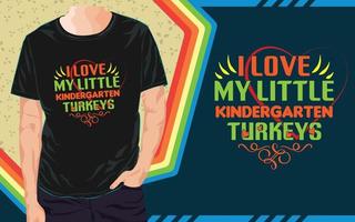 Thanksgiving-T-Shirt-Design, Typografie-T-Shirt vektor