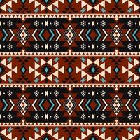 ethnisches geometrisches Muster. Südwesten aztekische geometrische Form Vintage Patchwork Musterdesign Hintergrund. Verwendung für Stoffe, Textilien, ethnische Innendekorationselemente, Polster, Verpackungen. vektor