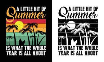 Sommer-Zitat-T-Shirt-Design vektor