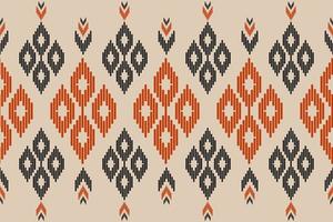 abstrakte Ikat-Musterkunst. geometrisches ethnisches orientalisches nahtloses muster traditionell. vektor