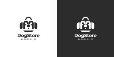 hund Lagra logotyp design inspiration vektor