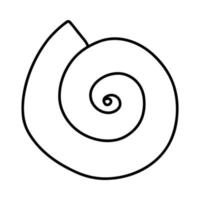 Strichzeichnungen Skizze Muscheln. Vektor-Illustration vom Hintergrund isoliert. Dekorationssymbol für Gesundheit Kalzium. verschiedene Schalenformen. Meer-Ozean-Symbol. Sand- und Stranddesign. vektor