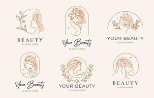 Beauty-Logo-Sammlung vektor