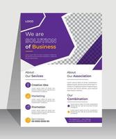 moderne Corporate-Business-Flyer-Design-Vorlage, kreatives Broschüren-Cover-Design vektor