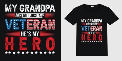 Mein Opa ist nicht nur ein Veteran, er ist mein Held vektor