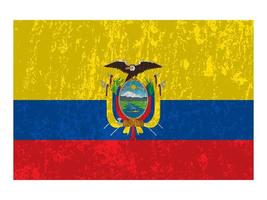 Ecuador-Flagge, offizielle Farben und Proportionen. Vektor-Illustration. vektor