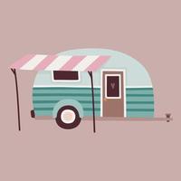 trailer för camping vektor