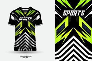 modernes T-Shirt-Trikot-Design, geeignet für Sport, Rennen, Fußball, Gaming und E-Sport-Vektor vektor