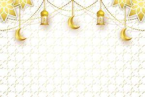 islamic bakgrund med hängande prydnad, gyllene Färg, design vektor grafisk