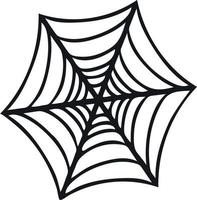 Spinnennetz-Konzept. eben. Vektor-Illustration. Bild isoliert auf weißem Hintergrund. gestaltungselement für designbroschürenplakatwebsites vektor
