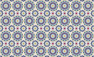 traditionell isometrisk färgrik marockansk mosaik, bricka sömlös mönster bakgrund. vektor