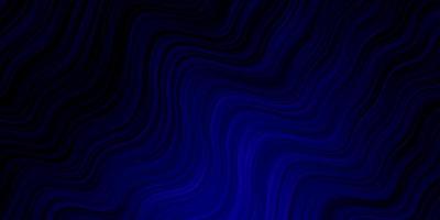 dunkelblaue Vektorschablone mit Kurven. vektor