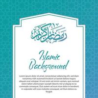 islamischer hintergrund social media post banner design vektor