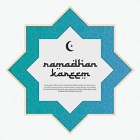 social media post design islamisches banner ramadhan kareem ied mubarak vektor