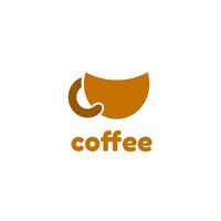 Café-Kaffeetasse-Logo-Vorlage vektor