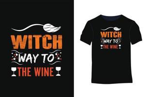 Halloween zitiert Vektortypografie-T-Shirt-Design vektor