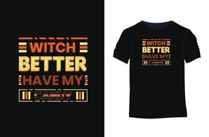 Halloween zitiert Vektortypografie-T-Shirt-Design vektor