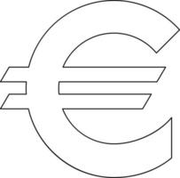 euro tecken. webb ikon. vektor