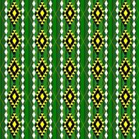 sömlös mönster med grön och gul geometrisk vektor