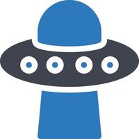 ufo-vektorillustration auf einem hintergrund. hochwertige symbole. vektorikonen für konzept und grafikdesign. vektor