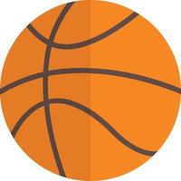 Flaches Symbol für Basketball vektor