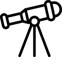 Teleskop-Vektor-Illustration auf einem Hintergrund. hochwertige Symbole. Vektor-Icons für Konzept und Grafikdesign. vektor