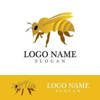 bee logotyp vektor ikon illustration