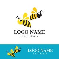 bee logotyp vektor ikon illustration