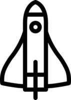 raketenvektorillustration auf einem hintergrund. hochwertige symbole. vektorikonen für konzept und grafikdesign. vektor