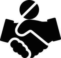 keine handshake-vektorillustration auf einem hintergrund. hochwertige symbole. vektorsymbole für konzept und grafikdesign. vektor