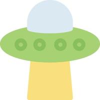 ufo-vektorillustration auf einem hintergrund. hochwertige symbole. vektorikonen für konzept und grafikdesign. vektor