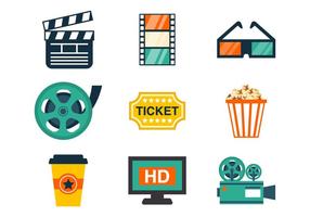 Free Cinema Icons Vektor