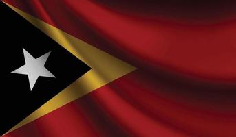 osttimor fahnenschwenkender hintergrund für patriotisches und nationales design vektor