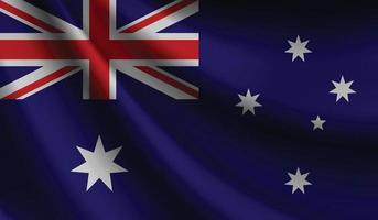 australien fahnenschwenkender hintergrund für patriotisches und nationales design vektor