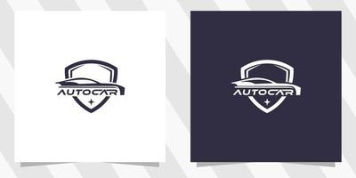autocar logotyp design mall vektor