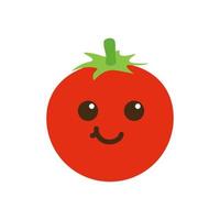tomat vektor design, söt bebis tomat ikon karaktär