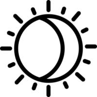 eclipse-vektorillustration auf einem hintergrund. hochwertige symbole. vektorikonen für konzept und grafikdesign. vektor