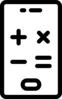 Taschenrechnervektorillustration auf einem Hintergrund Premium-Qualitätssymbole Vektorsymbole für Konzept und Grafikdesign. vektor