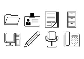 Gratis Office Stuff Ikon Vector