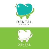 Zahn-Logo-Vorlage für Zahnkliniken vektor