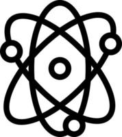 atomvektorillustration auf einem hintergrund. hochwertige symbole. vektorikonen für konzept und grafikdesign. vektor