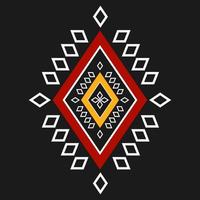 geometrische ethnische Musterkunst. amerikanischer, mexikanischer Stil. Hintergrund aztekische Stammesverzierung. vektor