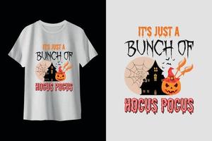 es ist nur ein Haufen Hokuspokus-Halloween-T-Shirts vektor