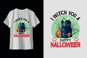 Hexe Sie glückliches Halloween weißes T-Shirt vektor