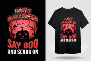 boo halloween t-shirt design vektor