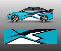 Wrap-Design für Sportwagenrennen. Vektordesign. abstrakter Renngrafikvektor für Sportwagen-Wrap-Design vektor