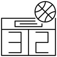 Anzeigetafel-Symbol, Basketball-Thema vektor