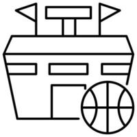 Stadionsymbol, Basketballthema vektor