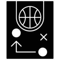 Taktik-Symbol, Basketball-Thema vektor