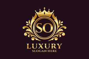 Anfangsbuchstabe Royal Luxury Logo Vorlage in Vektorgrafiken für luxuriöse Branding-Projekte und andere Vektorillustrationen. vektor